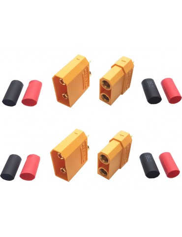 XT90 Connector Set w/HS 2 pairs