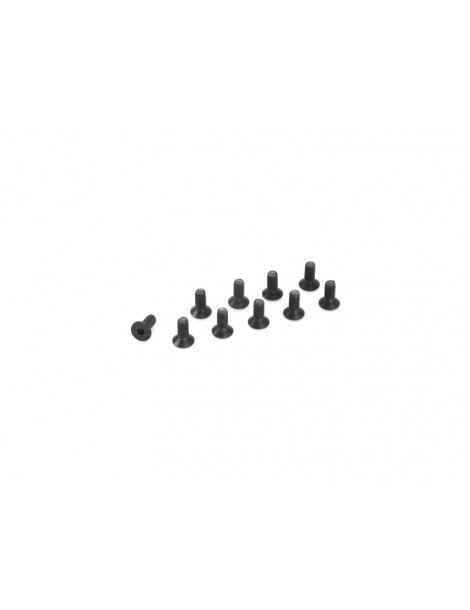 Screw Hex Flat Head M4x20mm Steel (10)