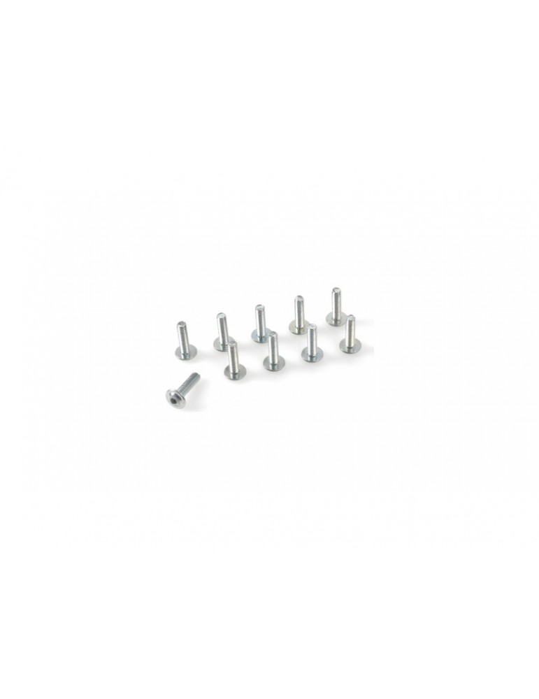 Screw Hex Button Head Flanged M3x6mm Steel (10)
