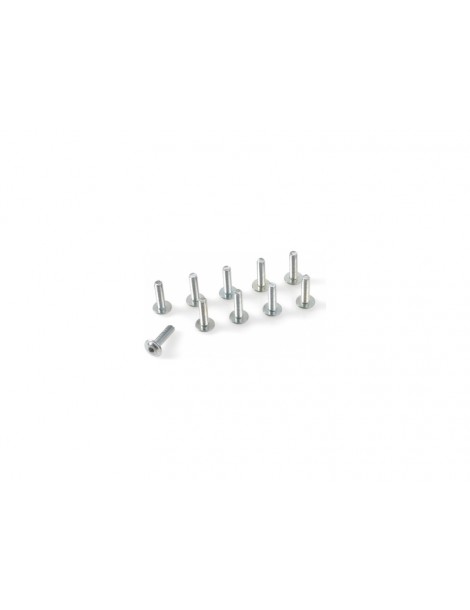 Screw Hex Button Head Flanged M3x8mm Steel (10)