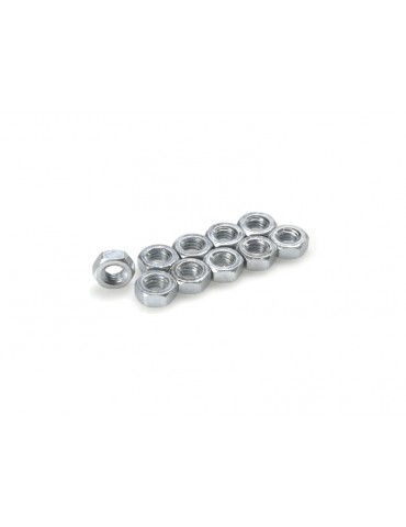Nut M4 Galvanized Steel (10)