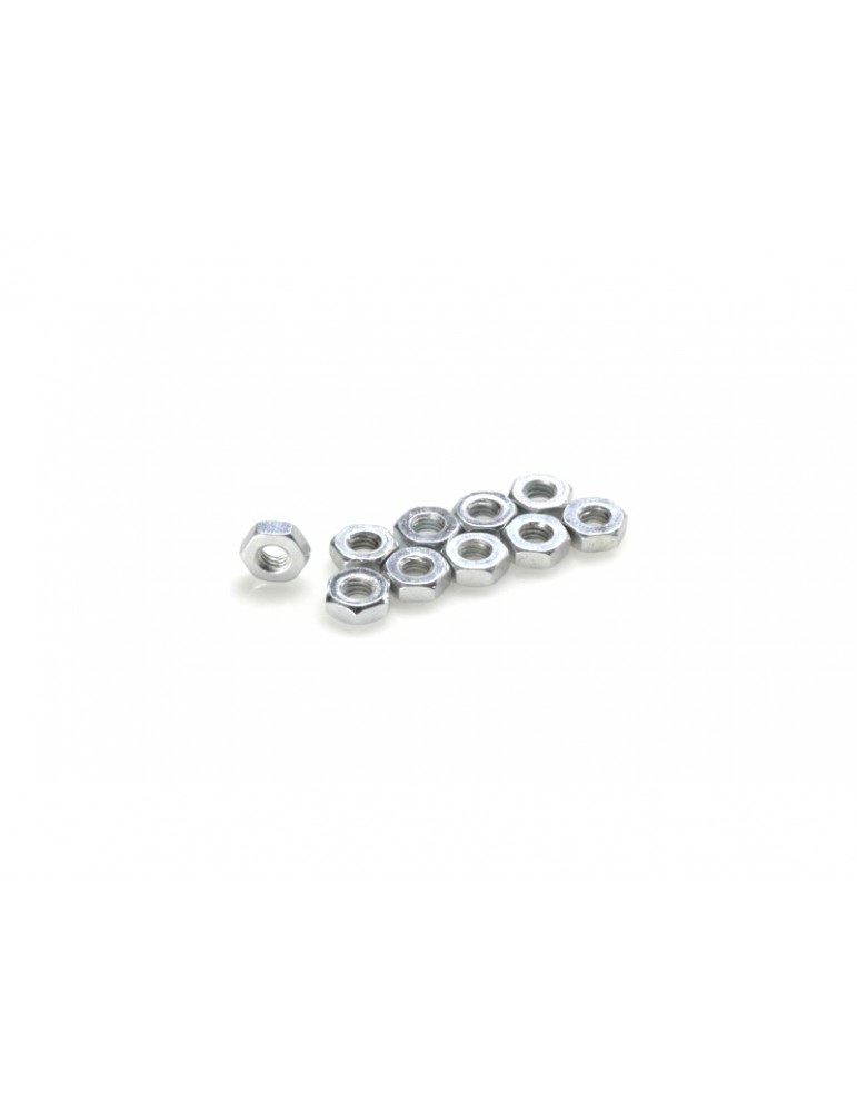 Nut M3 Low Profile Galvanized Steel (10)