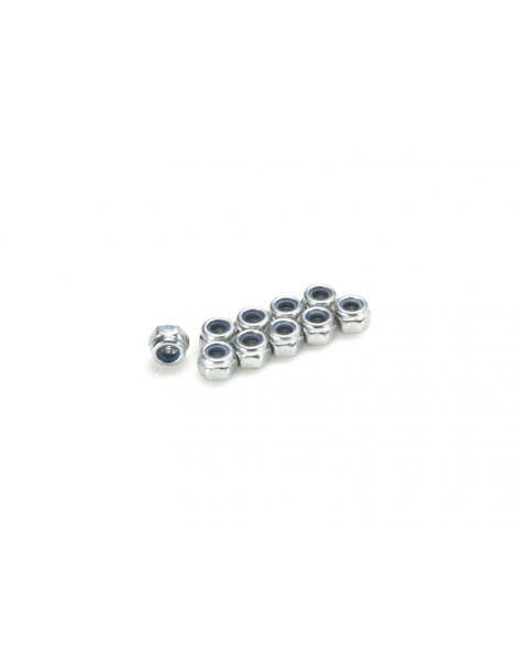 Nut Nylstop M2 Galvanized Steel (10)