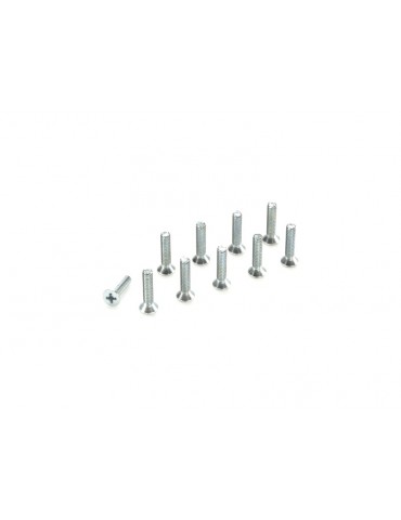 Screw Flat Head M3x30 Galvanized Steel (10)