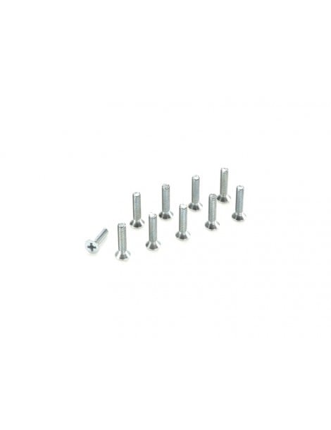 Screw Flat Head M4x6 Galvanized Steel (10)