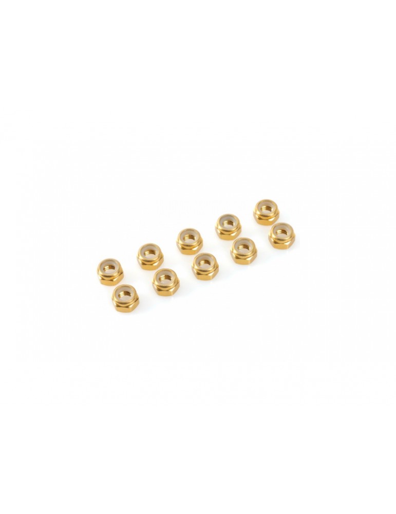 Nut Nylstop M5 Aluminium Gold (10)