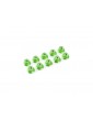 Nut Nylstop M5 Flanged Aluminium Green (10)