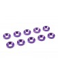 Washer for M4 Flat Head Screws OD 10mm Aluminium Purple (10)