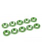 Washer for M5 Flat Head Screws OD 12mm Aluminium Green (10)