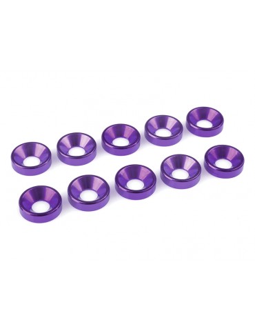 Washer for M5 Flat Head Screws OD 12mm Aluminium Purple (10)