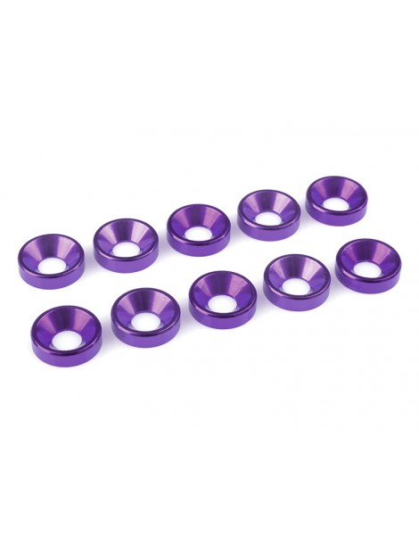 Washer for M5 Flat Head Screws OD 12mm Aluminium Purple (10)