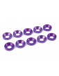 Washer for M5 Flat Head Screws OD 12mm Aluminium Purple (10)