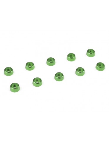 Washer for M2 Socket Head Screws OD 6mm Aluminium Green (10)