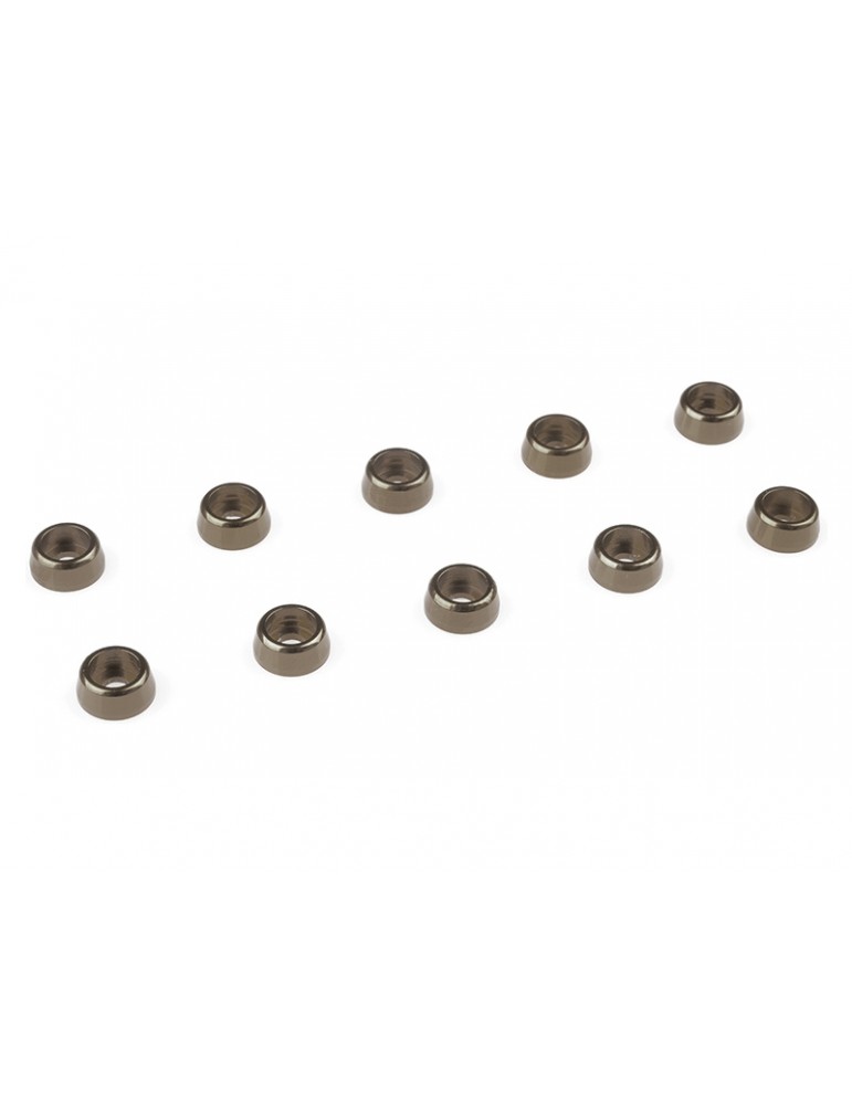 Washer for M2 Socket Head Screws OD 6mm Aluminium Gun Metal (10)
