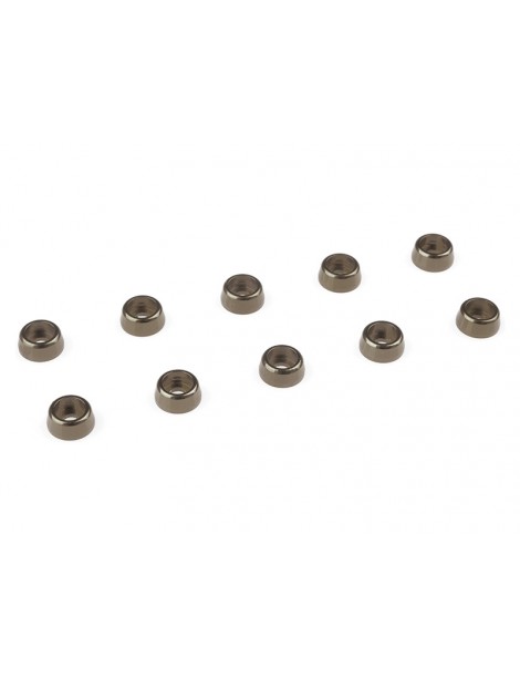 Washer for M2 Socket Head Screws OD 6mm Aluminium Gun Metal (10)