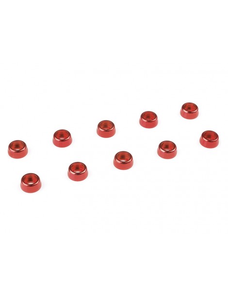 Washer for M2 Socket Head Screws OD 6mm Aluminium Red (10)