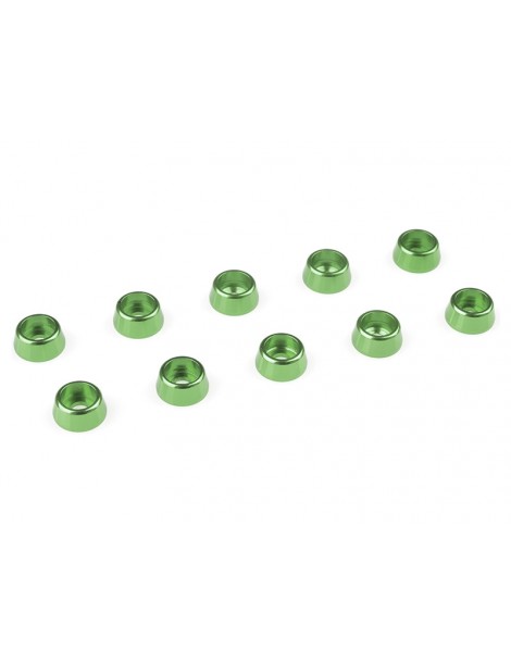 Washer for M2.5 Socket Head Screws OD 7mm Aluminium Green (10)