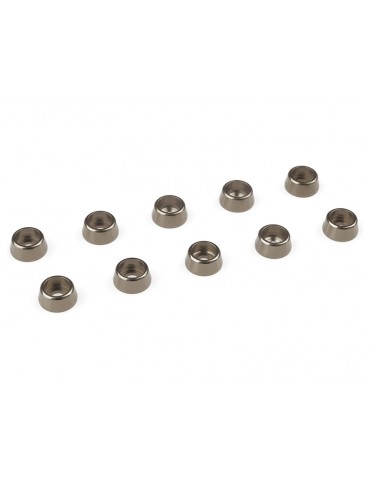 Washer for M2.5 Socket Head Screws OD 7mm Aluminium Gun Metal (10)