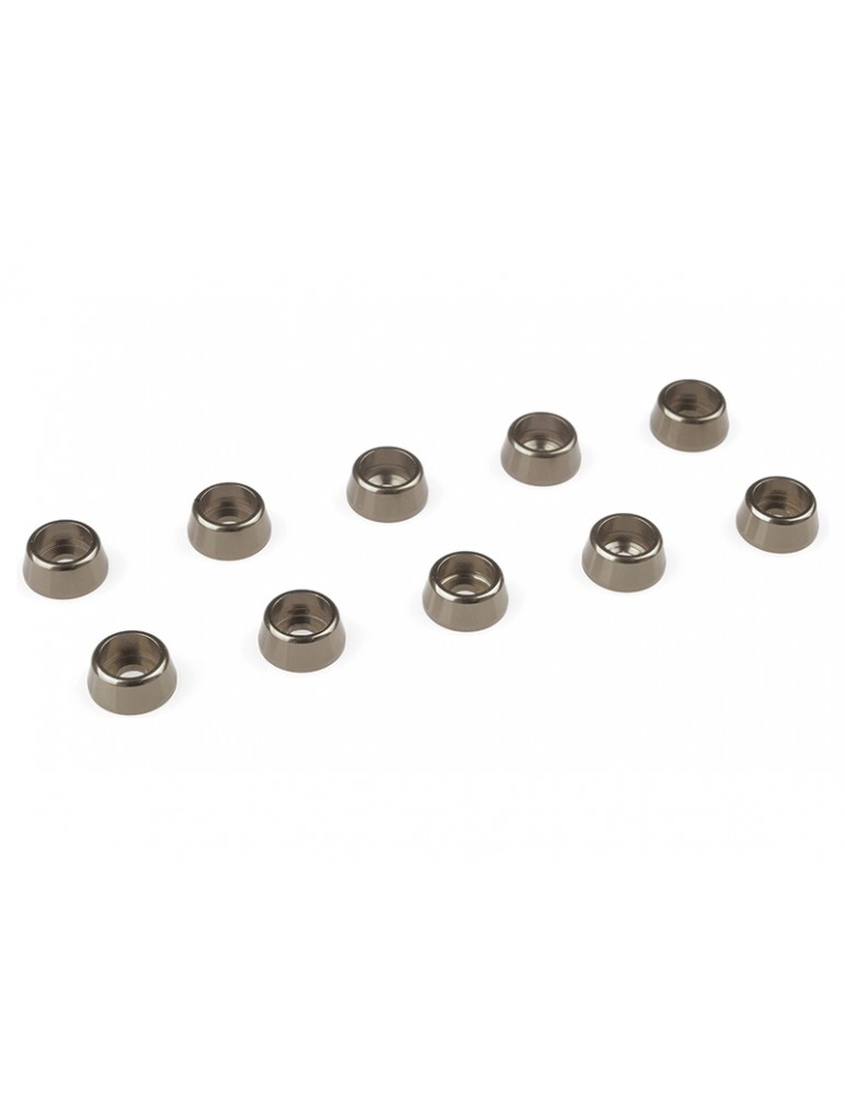 Washer for M2.5 Socket Head Screws OD 7mm Aluminium Gun Metal (10)