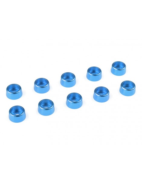Washer for M3 Socket Head Screws OD 8mm Aluminium Blue (10)
