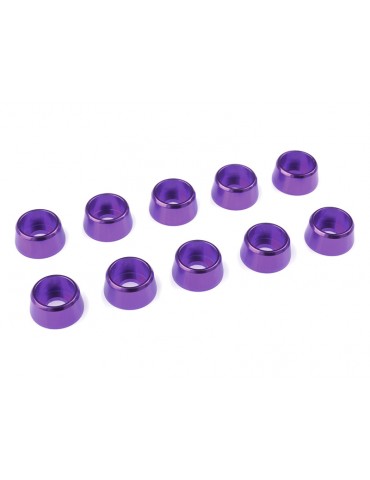 Washer for M4 Socket Head Screws OD 10mm Aluminium Purple (10)