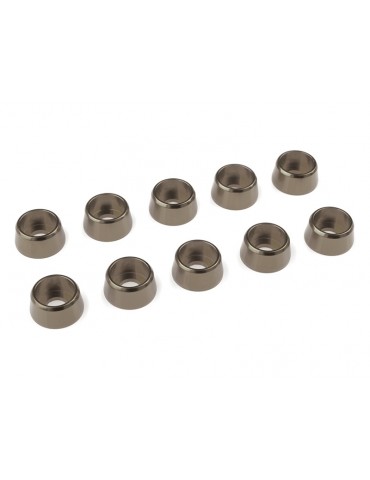 Washer for M4 Socket Head Screws OD 10mm Aluminium Gun Metal (10)