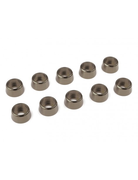 Washer for M4 Socket Head Screws OD 10mm Aluminium Gun Metal (10)