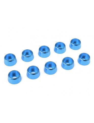 Washer for M4 Socket Head Screws OD 10mm Aluminium Blue (10)