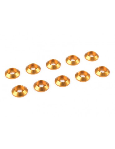 Washer for M3 Button Head Screws OD 10mm Aluminium Gold (10)