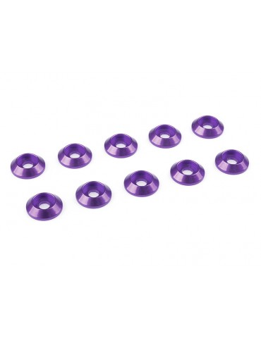 Washer for M3 Button Head Screws OD 10mm Aluminium Purple (10)