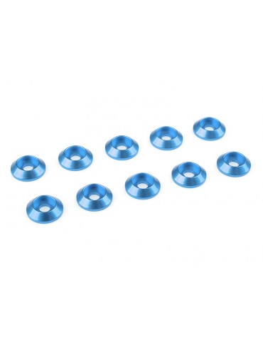 Washer for M3 Button Head Screws OD 10mm Aluminium Blue (10)