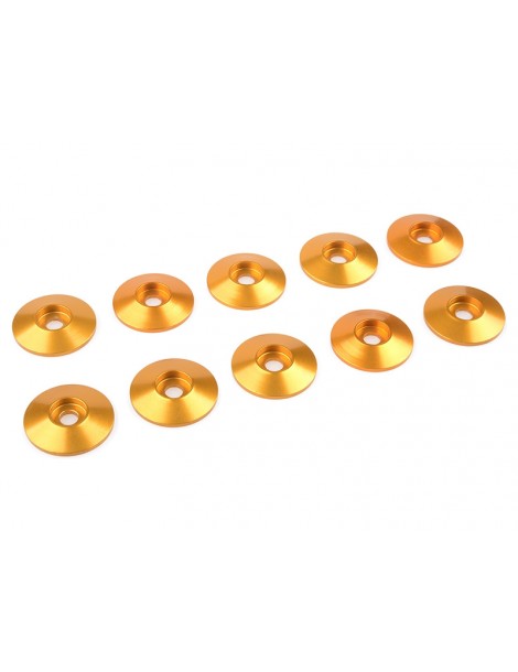 Washer for M3 Button Head Screws OD 15mm Aluminium Gold (10)