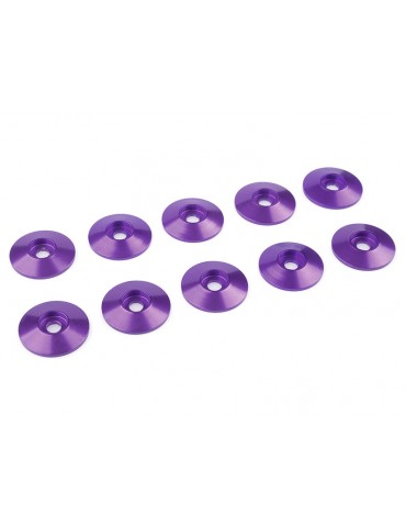 Washer for M3 Button Head Screws OD 15mm Aluminium Purple (10)