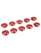 Washer for M3 Button Head Screws OD 15mm Aluminium Red (10)