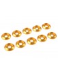 Washer for M4 Button Head Screws OD 12mm Aluminium Gold (10)