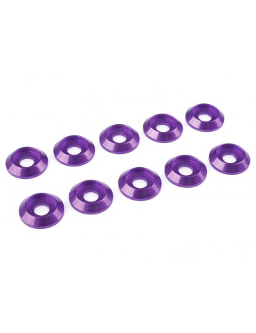 Washer for M4 Button Head Screws OD 12mm Aluminium Purple (10)