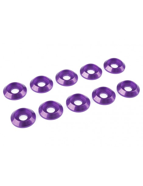 Washer for M4 Button Head Screws OD 12mm Aluminium Purple (10)