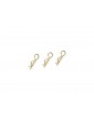 Body Clips 45 Bent Small Gold (10)