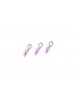 Body Clips 45 Bent Small Purple (10)