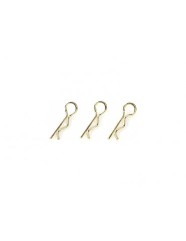 Body Clips 45 Bent Medium Gold (10)