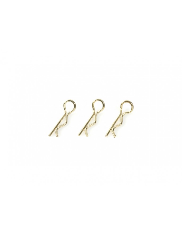Body Clips 45 Bent Medium Gold (10)
