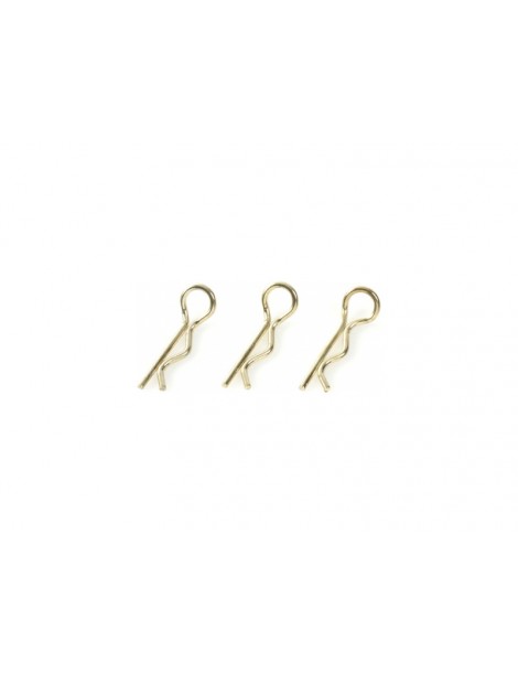 Body Clips 45 Bent Medium Gold (10)