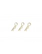 Body Clips 45 Bent Medium Gold (10)