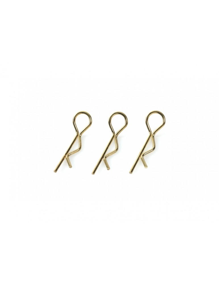 Body Clips 45 Bent Large Gold (10)