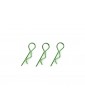 Body Clips 45 Bent Large Green (10)