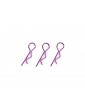Body Clips 45 Bent Large Purple (10)