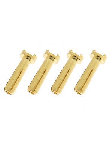 Connector Gold Plated 4.0mm 90deg Male (4)