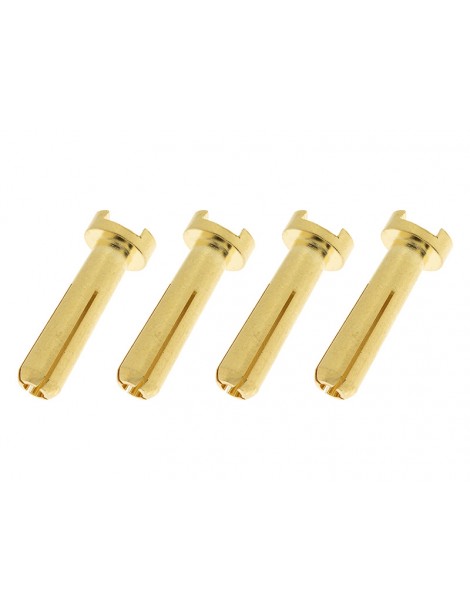Connector Gold Plated 4.0mm 90deg Male (4)