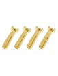 Connector Gold Plated 4.0mm 90deg Male (4)
