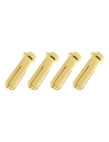 Connector Gold Plated 5.0mm 90deg Male (4)